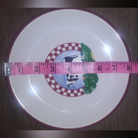 CENTURY STONEWARE Fannie's Farm Salad/Dessert Plate | 8" set of two - Picture 5 of 5